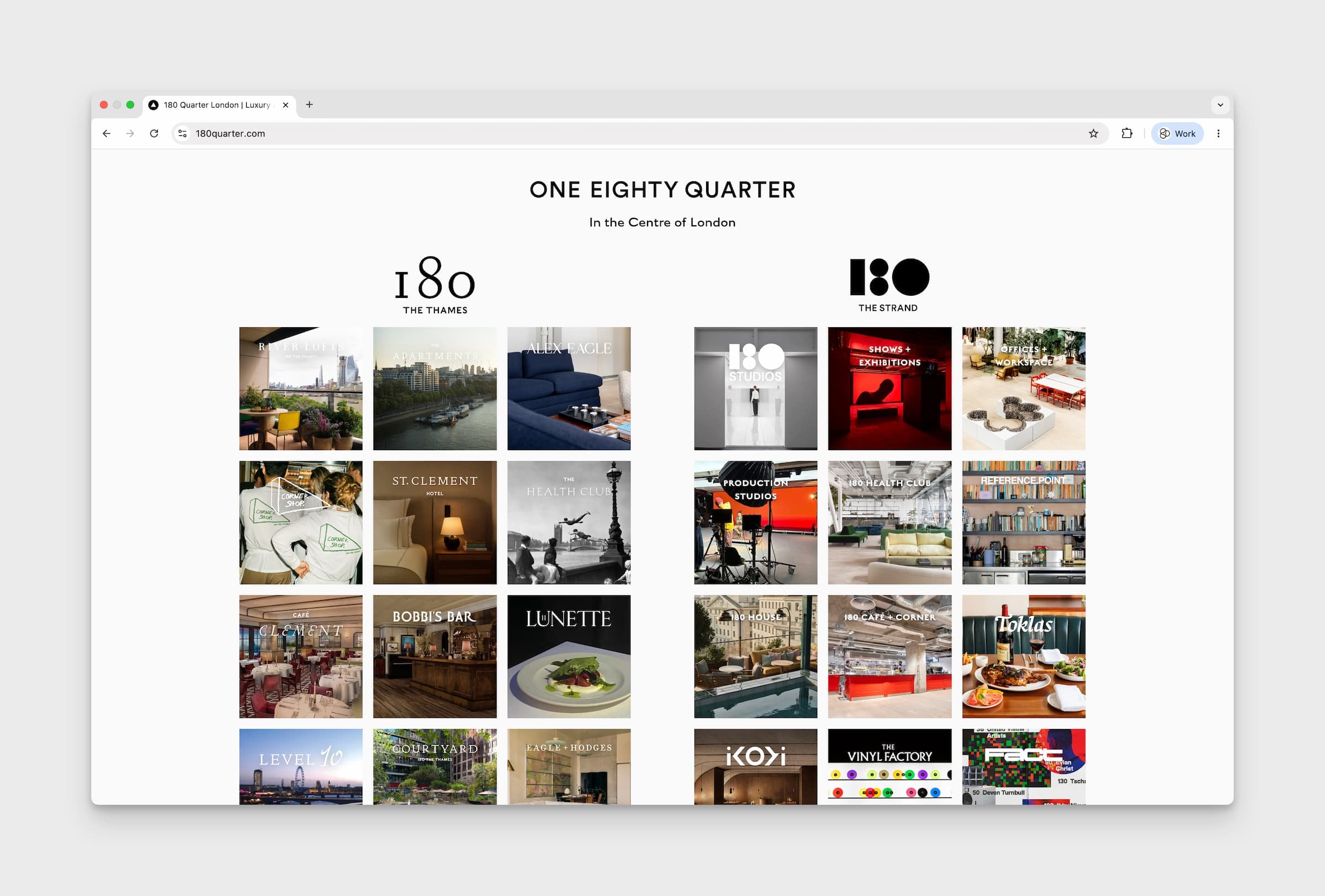 180 Quarter Website