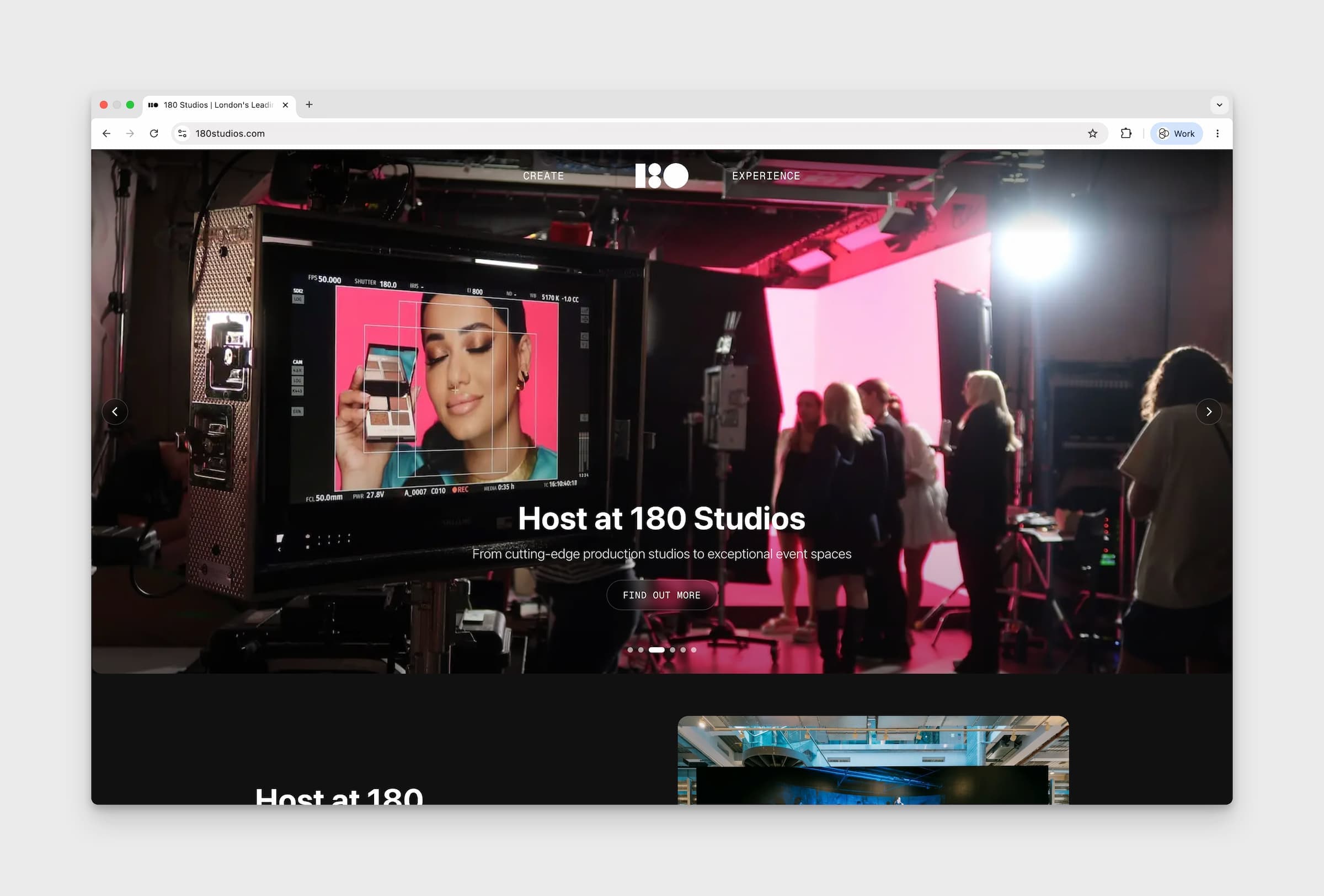 180 Studios Website