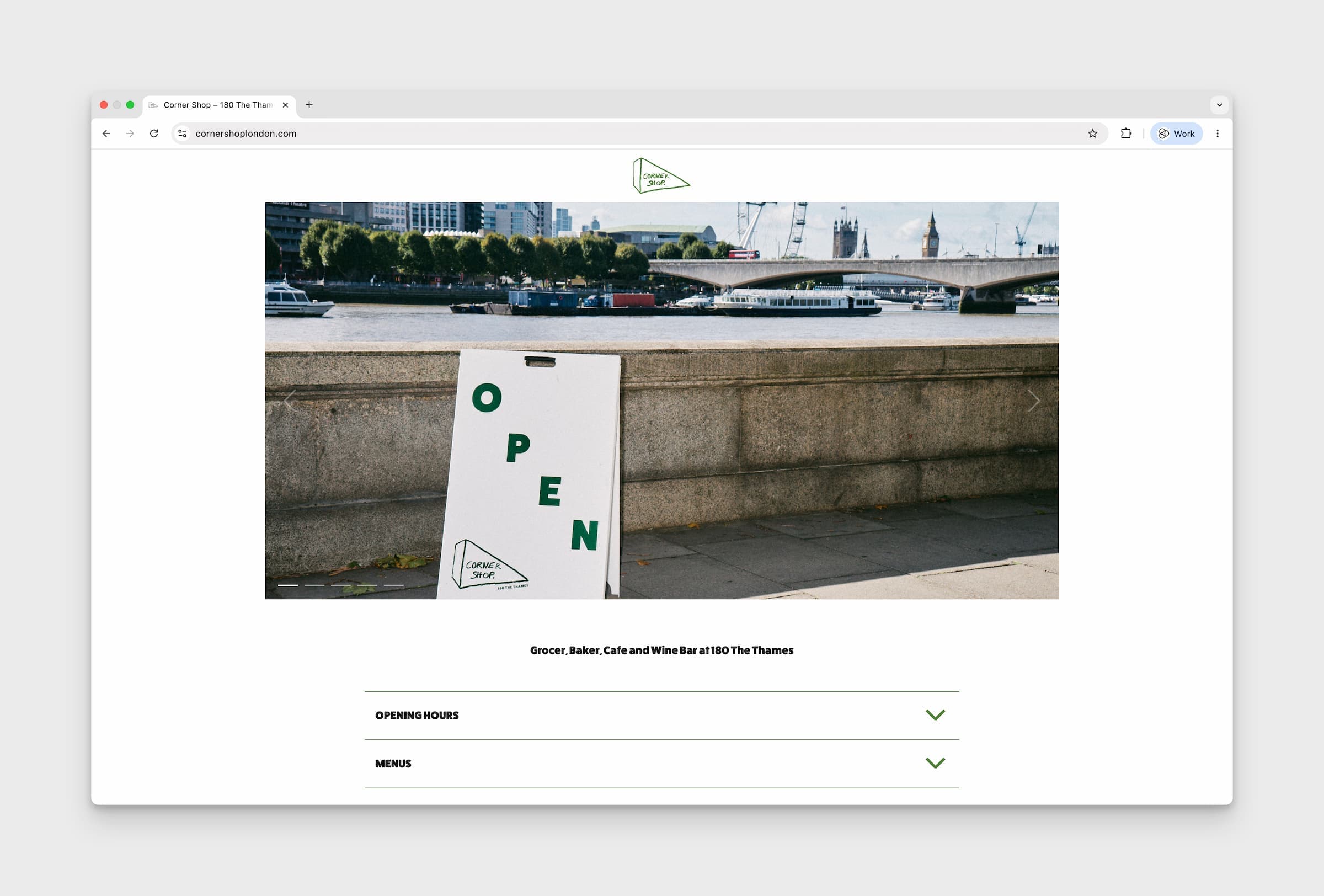 Cornershop Website