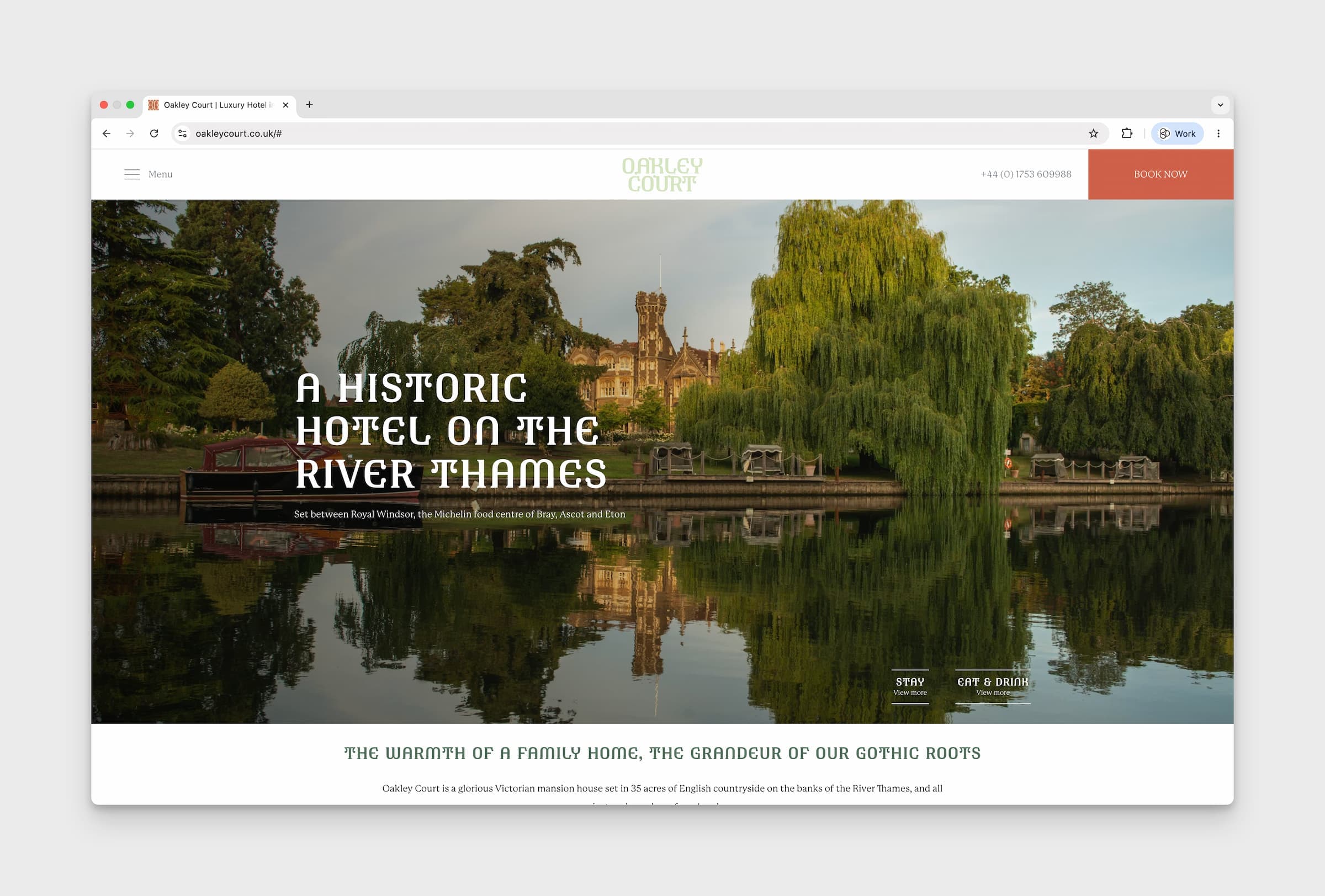 Oakley Court Website