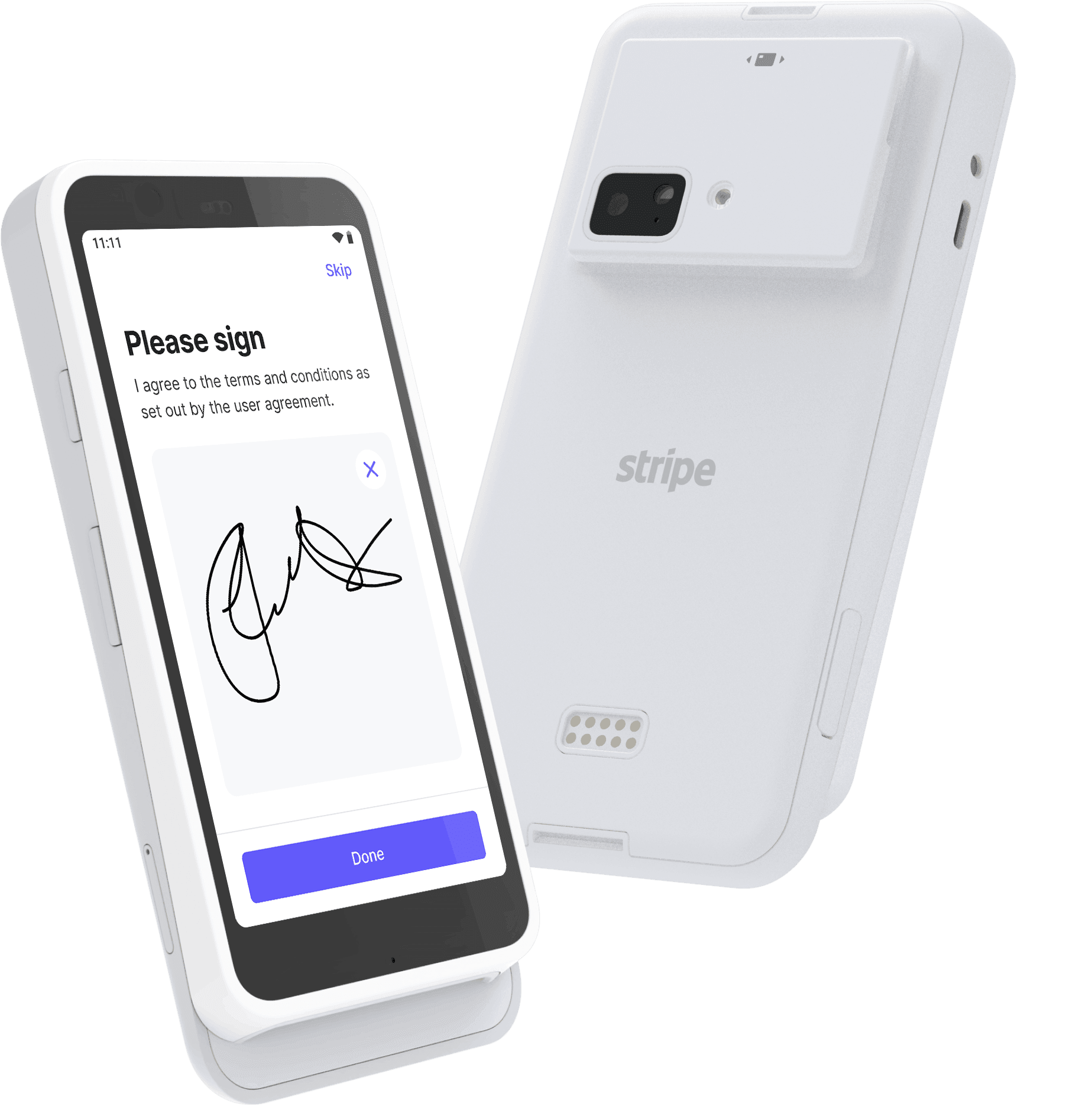 Stripe Reader S700/S710, front and back